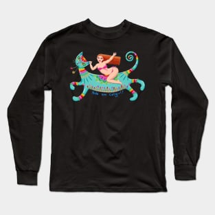 Ride 'em Catgirl! Long Sleeve T-Shirt